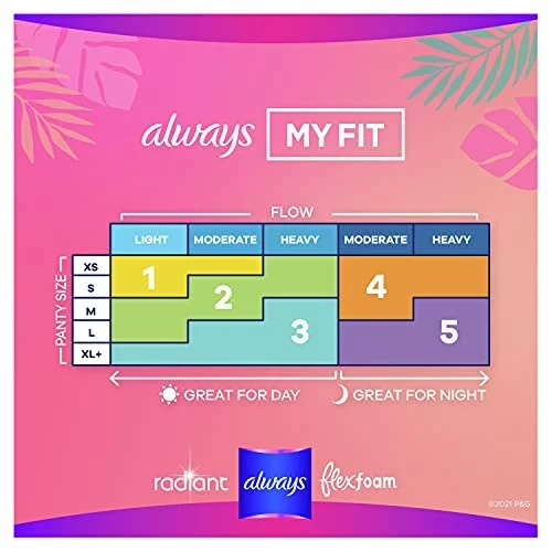 Always Radiant Flexfoam Teen Pads Regular Absorbency, 100% Leak Free  Protection Is Possible, With Wings, Unscented, 28 Count - Imported Products  from USA - iBhejo