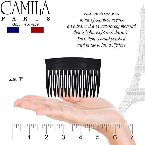 Small D Shape Hair Clip, Made in France