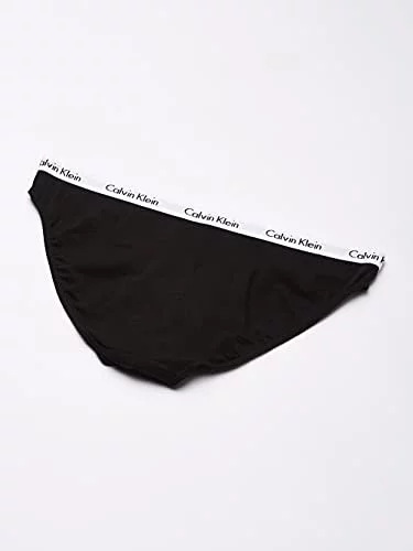 Calvin Klein Women's Carousel Bikini 3 Pack, Black/Black/Black, X-Small at   Women's Clothing store
