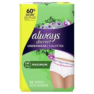 Always Discreet Adult Incontinence & Postpartum Incontinence Underwear For  Women, X-Large, Maximum Protection, Disposable 26 Count X 2 Packs (52 Coun  - Imported Products from USA - iBhejo