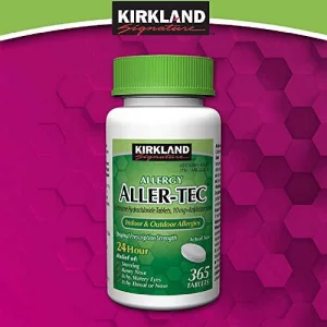 Kirkland Signature Aller-Tec Cetirizine Hydrochloride Tablets, 10 Mg, 365 Count