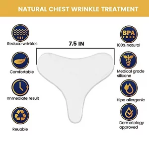  Skywee Professional Products Anti Wrinkle Chest Silicone Pad,  Resuable and 100% Medical Grade Décolleté Anti Wrinkle Patches, Smooth Your  Skin Set of 2 : Beauty & Personal Care