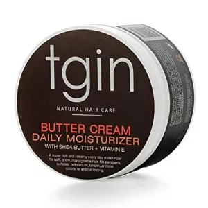 Tgin Butter Cream Daily Moisturizer For Natural Hair - Dry Hair - Curly Hair - Hair Styling Product - Curl Cream - Paraben Free - Hair Cream - Type 3