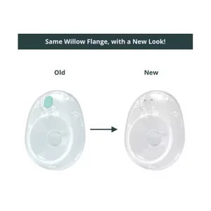  Willow Go Breast Pump Flanges, 27mm, 2 Ct, Breast Shields for Willow  Go Wearable Double Electric Breast Pump, Easy to Clean, Dishwasher Safe and  BPA Free, Clear : Baby