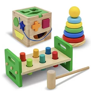  Kidus Montessori Magnetic Wooden Fishing Game For Toddlers  1-3 Years Old