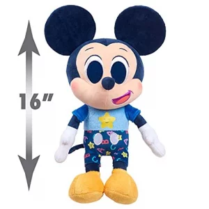 Disney Junior Music Lullabies Bedtime Plush Mickey Mouse Officially Licensed Kids Toys For Ages 18 Month Gifts And Presents By Just Play Imported Products from USA iBhejo