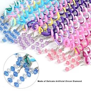 18 Pcs Hair Styling Twister Clip For Girl Women,Zxk Co Braided Rubber Hair Band Twist Barrette Spiral Spin Hair Tool Accessories Elastic Hair Rope Cu