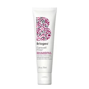 Briogeo Farewell Frizz Blow Dry Cream Heat Protectant For Hair, Anti Frizz Hair Product With Argan Oil For Styling, 2 Oz