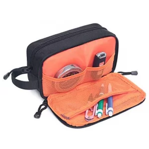 Shany Assorted Size Cosmetics Travel Bag - Black Mesh Make Up Bag/Organizer - 3PC Set