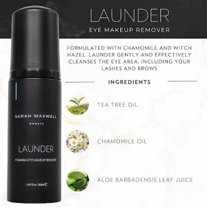 Sarah Maxwell Beauty - Launder Lash + Lid Cleanser | Vegan, Cruelty-Free, Clean Beauty Lash Treatments (1.7 Fl Oz | 50 Ml)