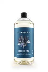 Caldrea Hand Soap Refill, Aloe Vera Gel, Olive Oil And Essential Oils To Cleanse And Condition, Basil Blue Sage Scent, 32 Oz