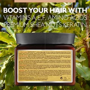Saryna Key Damage Repair Treatment Butter Mask - African Shea Butter for Dry Hair Treatment - Rejuvenating Butter Moisturizer with Natural Keratin an