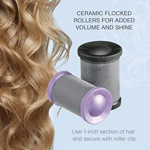 Conair Ceramic 1 1 2 Inch And 1 3 4 Inch Hot Rollers Bonus Super Clips Included Amazon Exclusive Create Big Curls And Voluminous Waves Imported Products from USA iBhejo