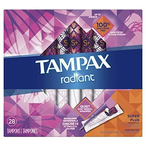 Tampax Pearl Tampons Regular Absorbency with LeakGuard Braid, Unscented, 36  Count : : Health & Personal Care