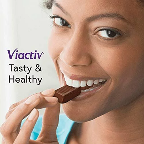 Viactiv Calcium +Vitamin D3 Supplement Soft Chews, Milk Chocolate, 100 ...