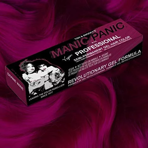 MANIC PANIC Hot Hot Pink Hair Dye - Classic High Voltage - Semi Permanent  Cool-toned Medium Neon Pink Hair Color That Glows In Blacklight - Vegan,  PPD