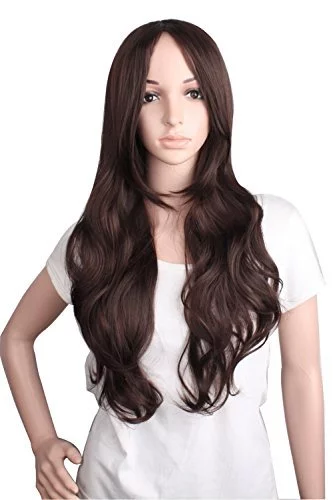 MapofBeauty 28 Inch 70cm Beautiful Charming Women Long Wave Curly