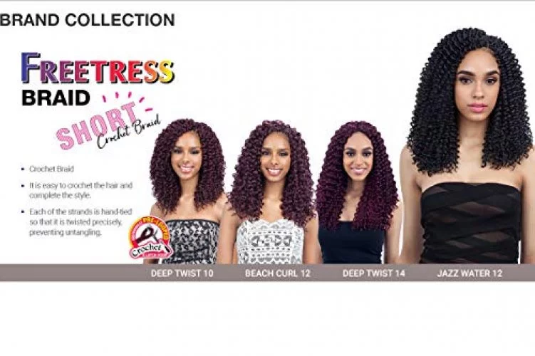 GOGO CURL 12 (1B Off Black) - Freetress Synthetic Braid Crochet Bulk  Braiding Hair - Imported Products from USA - iBhejo