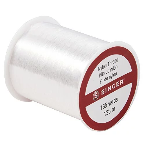 SINGER 00260 Clear Invisible Nylon Thread, 135-Yard - Imported