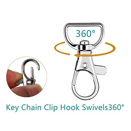 40Pcs Swivel Snap Hooks, Premium Lanyard Snap Hook For Lanyard And Sewing  Projects (3/4 Inside Width) - Imported Products from USA - iBhejo