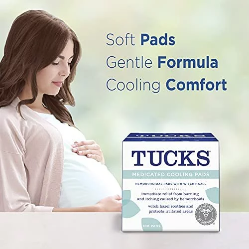 TUCKS Medicated Cooling Hemorrhoid Pads, 100 Count