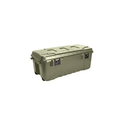Plano Storage Trunk With Wheels, Green, 108-Quart, Lockable Storage Box,  Rolling Airline Approved Sportsman Trunk, Hunting Gear And Ammunition Bin,  H - Imported Products from USA - iBhejo