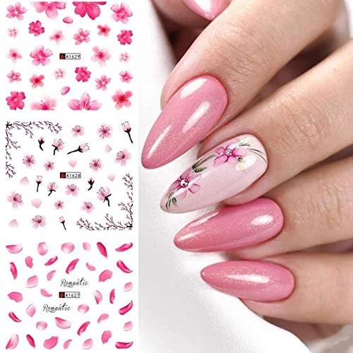5d Embossed Camellia Nail Stickers Sakura Sasanqua Flower Gel Polish Cherry  Charms Design Engraved Slider Tips - Temu Israel