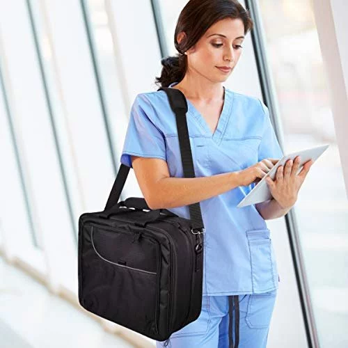 Leather M.D. Bag with Compartments | Professional Case Inc. |