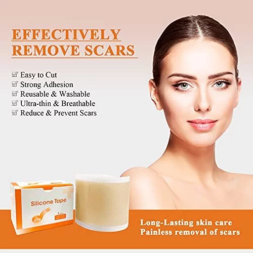 Carbou Silicone Scar Sheets (1.6X 60Roll) Medical Silicone Scar