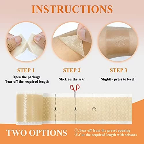 Silicone Scar Stickers Medical Silicone Easy-Tear Gel Tape Roll Medical  Grade