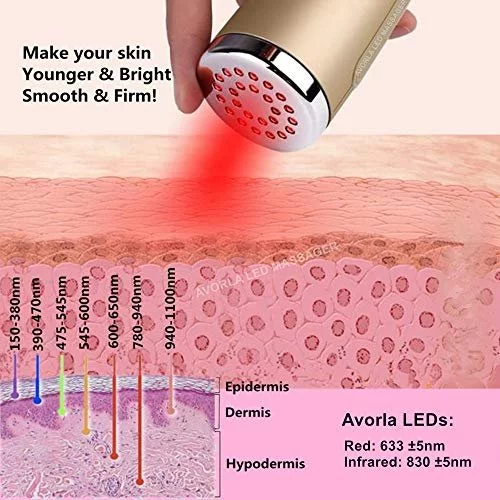 AVORLA I Red Light Infrared Therapy Facial Wand I at Home Skin