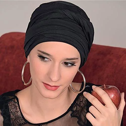 Harewom Black Hair Wrap for Women Long Stretch Jersey Head Scarf Summer  Breathable Lightweight Turban Solid Color - Imported Products from USA -  iBhejo