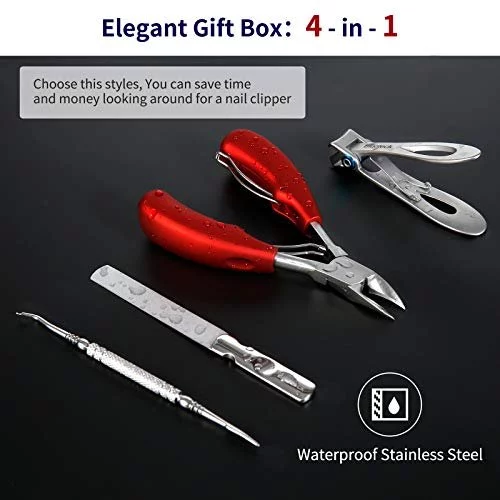 Nail Clippers For Thick Nails,Large Toenail Clippers For Ingrown Toenails  Or Thick Nails For Men,Women, Seniors,Adults. Professional Stainless Steel  - Imported Products from USA - iBhejo