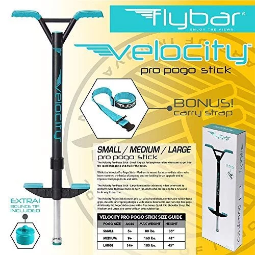 Flybar Velocity Pro Trick Pogo Stick for Kids & Adults - Comes in