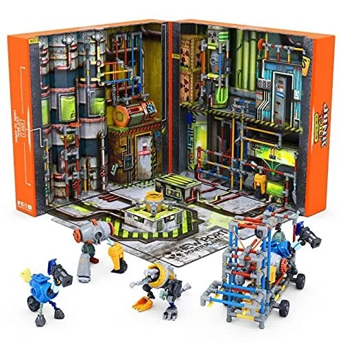 HEXBUG JUNKBOTS Large Factory Habitat New Port Power Plant Surprise Toy Playset Build and LOL with Boys and Girls Toys for Kids 285 Pieces of Ac Imported Products from USA iBhejo