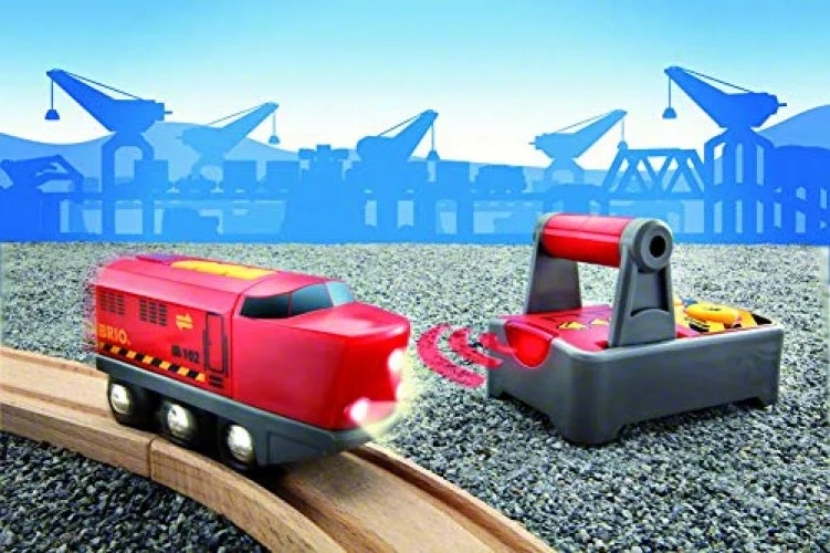 BRIO World 33213 RC Train 2 Piece Wooden Toy Train