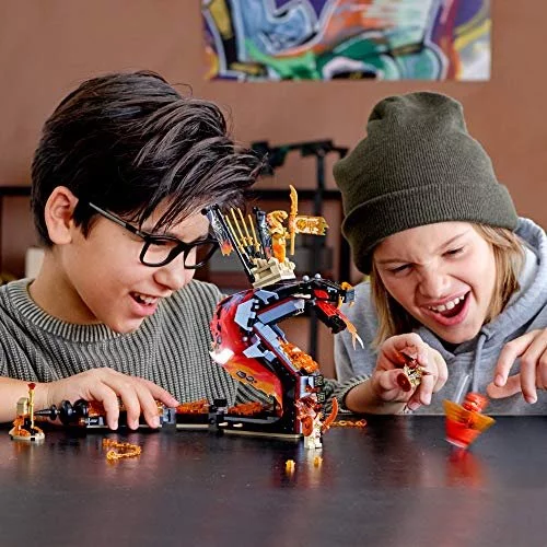 LEGO NINJAGO Fire Fang 70674 Snake Action Toy Building Set with Stud Shooters and Ninja Minifigures Characters Perfect for Group Play 463 Pieces Imported Products from USA iBhejo