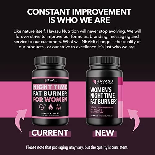 Havasu Nutrition Night Time Fat Burner Weight Loss Pills For Women