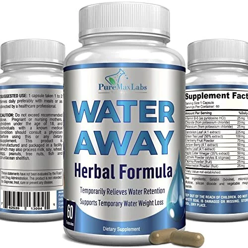 Water Away Gentle Herbal Diuretic Natural Diuretic Water Pills