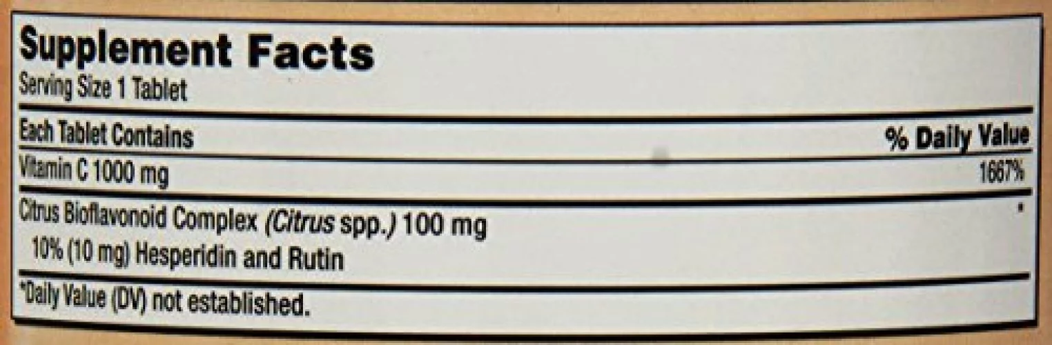 Kirkland Vitamin C With Rose Hips And Citrus Bioflavonoid Complex (1000