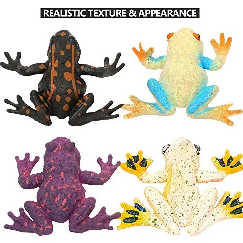 ValeforToy Frog Toys,12 Pack Mini Rubber Frog Sets,Super Stretches Material  TPR with Gift Bag, Realistic Frog Figure Toys for Boy - Imported Products  from USA - iBhejo