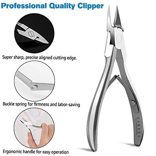 FERYES Toenail Clippers Straight Blade for Thick Toenails, Nail Clippers  for Thick and Ingrown Nails - High Temperature Forging Stainless Steel Toe  N - Imported Products from USA - iBhejo