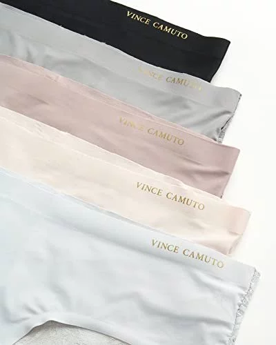 Vince Camuto Women s Underwear 5 Pack Seamless Hipster Briefs S