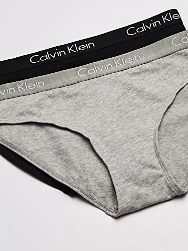 Calvin Klein Women S Motive Cotton Multipack Bikini Panty Black Gray Heather Small Imported Products from USA iBhejo