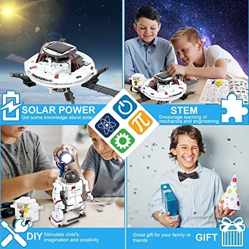 Science Kits for Kids Age 8 12 Solar Robot Kit Learning Building STEM Toys Experiments for Kids 6 8 Educational Toy for 8 9 10 Year Old Boys Girls C Imported Products from USA iBhejo