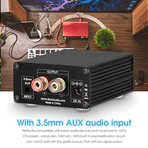 thumbnail image 2 of Nobsound Latest Mini 100W Subwoofer / Full Frequency Power Amplifier Mono Channel Audio TPA3116D2 Amp 2 of 10