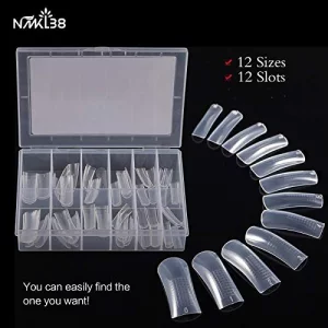 Nmkl38 120Pcs Dual Forms Full Cover Nail Tips Upper Arched Extension Mold (Mold B)