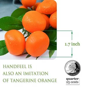 Hagao Fake Mini Tangerine Orange Artificial Fruit Simulation Fake Lifelike For Home Party Kitchen Festival Decoration 3 Pcs