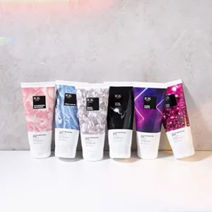 Igk Color Depositing Mask Pitch Black - Smoky Gray | Conditioning + Hydrate + Shine | Vegan + Cruelty Free | 6 Oz