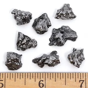 Dancing Bear Meteorite From Space, 5 Pcs Campo Del Cielo From Argentina/Educational Card & Magnifying Box